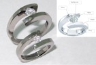 Custom Designed Titanium Wedding Rings