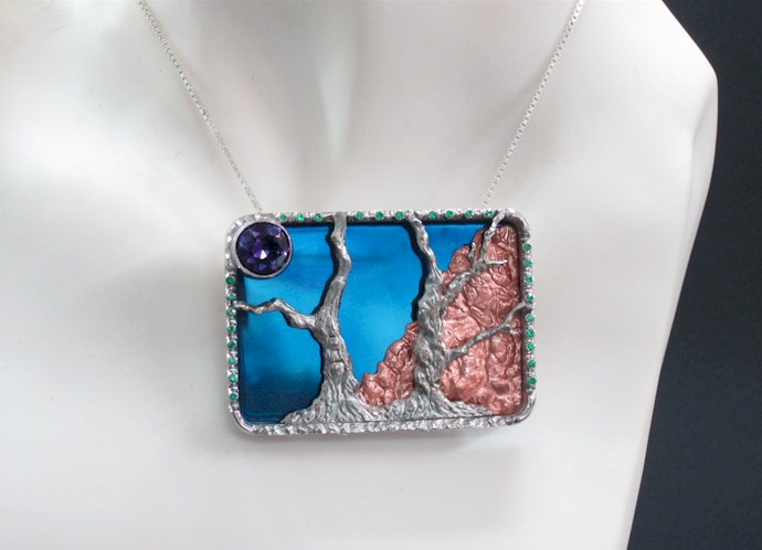 Birth Wall Sculpture - scenic pendant option