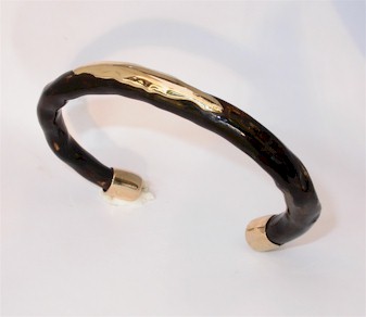 black coral bangle