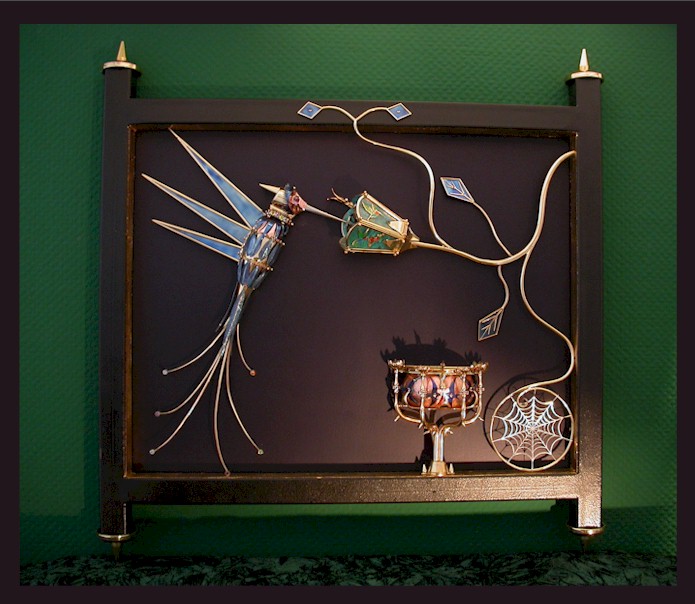 Nest Wall Sculpture with hidden Jewelry Treasures