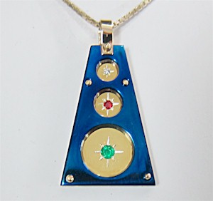 Titanium Futuristic Pendant