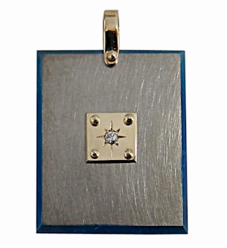Titanium Pendant Square Shape Design